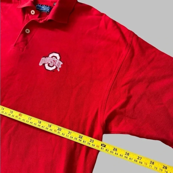 Vintage Ohio State Buckeyes Crable Sportswear Polo T Shirt Men Size XL - Picture 2 of 5